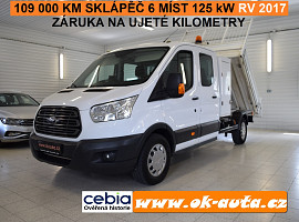 Ford Transit 2.0 TDCI Sklápěč 6 míst 12/2017